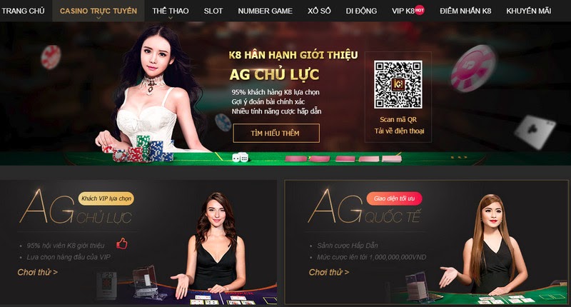 Tìm hiểu Casino trực tuyến K8