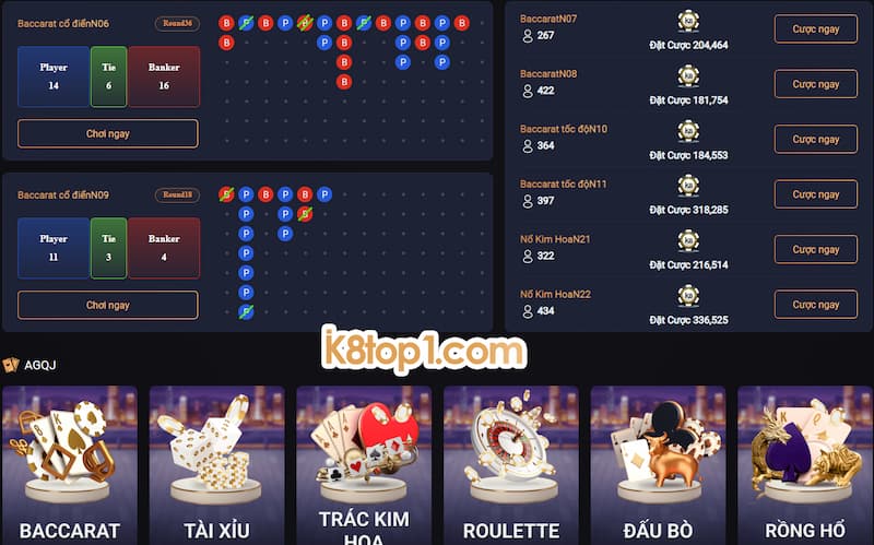 Lưu ý khi chơi Baccarat K8