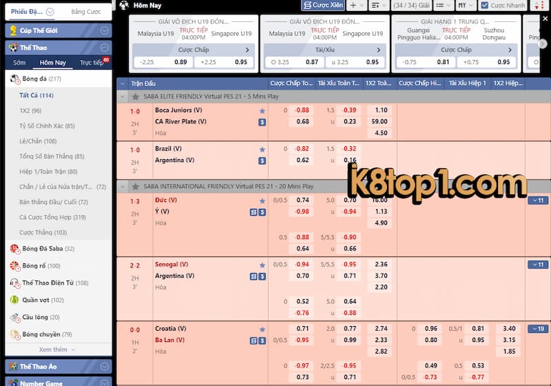 Tìm h iểu tỷ lệ kèo trực tuyến K8