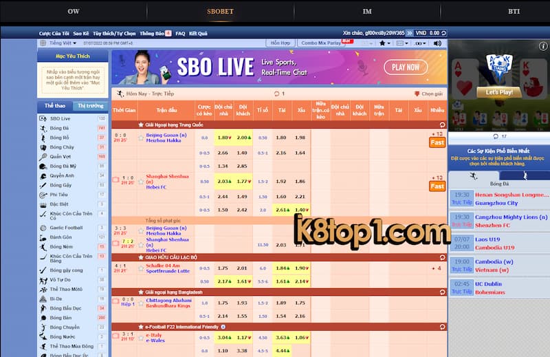Lưu ý khi xem kết quả soi kèo nhà cái K8