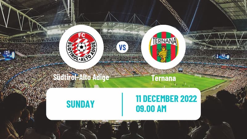 Soi kèo Sudtirol vs Ternana 21h ngày 11/12/2022, Serie B